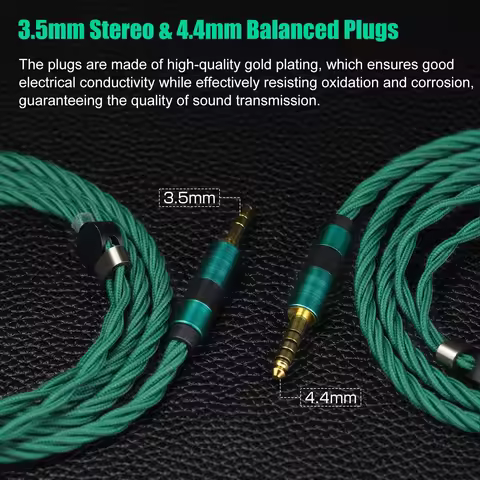 OKCSC MMCX Upgrade Cable for Sony IER-M7/Shure SE215/Westone W10/AKG NW30 N5005/JVC HA-FX850 Earphon