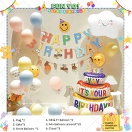 Birthday Party Balloon Set Kids Happy Birthday Theme Balloon Set Decoration Happy Birthday
