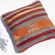 土耳其地毯抱枕套 羊毛抱枕套 kilim圖騰地毯枕頭套-卡帕多奇亞