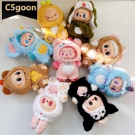 C5GOON For 17cm Labubu Doll Clothes Fashion Clothes Jumpsuits Doll Clothes Color Match Clothes Dolls