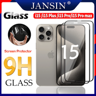 Jansin Screen Protector for iPhone 15 Pro Max 15 15 Plus 15 Pro Glass Protection Film Tempered Glass