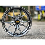 New Car Sport Rim BBS Wheels 14x5.5J 4x110 ET38 Hyper Black - READY STOCK
