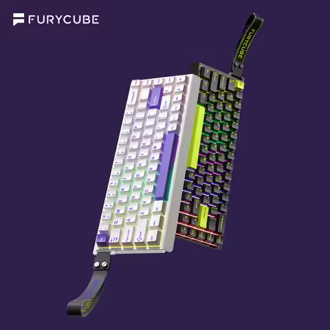 FURYCUBE M68HE Magnetic Keyboard Wired Portables Low Latency Custom Gamer Keyboard 0.01RT 8Khz Polli