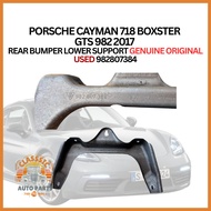 PORSCHE CAYMAN 718 BOXSTER  GTS 982 2017  REAR BUMPER LOWER SUPPORT GENUINE ORIGINAL USED 982807384