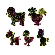 Scratch art - Animal Magnet | Bookmark