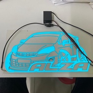 alza stiker lampu led