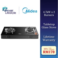 Midea Tabletop Glass Stove 4.7kW MGS-T211G / MGS-T211S / Morgan Glass Top Gas Stove MGS-8812G