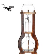 Wooden Stand Ice Drop Coffee Pot Cold Brew Coffee Maker Coffee Maker Pot Drip Coffee Pot 600Ml
