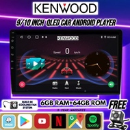 [6GB RAM+64GB ROM] QLED Kenwood Android Player 9"10" inch Car Multimedia MP5 Player WIFI