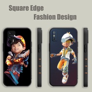 Casing For Redmi Note 11 8 9 9t Pro Plus BoBoiBoy Galaxy Cartoon Cute Drawing JVB03 Phone Case Square Edge