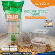 Thinwall Square Mini 120ml   150 ml / Cup Dessert /thinwall kotak 120 Ml  150 Ml [25 PCS]