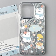 Soft Flower Dog Butterfly Umbrella Casing hp Oppo Reno 15F Reno 15 Pro A6x Reno 15 5G A6 A5 2025 Ren