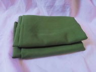 Hijab Segi Empat jumbo Wolfis 130x130 warna Hijau Army | Kerudung Segi Empat jumbo Wolfis 130x130