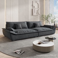 Fabric Sofa Italian Style Nordic Light Luxury Household Washable Tech Cloth Flannelette Fleece 2 3 4 Seater Sofa Chair U4CO