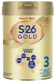 惠氏 - Wyeth惠氏S-26金裝 3號幼兒成長配方奶粉 850克