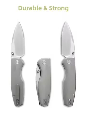 CMBMADEKNIVES Predator V4 Titanium Handle M390 Steel Camping Outdoors Pocket Folding Knife EDC CMB-2