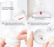 CIAOOLARIZZSZ!! [LIVE] PIGEON Nipple Peristaltic PLUS SofTouch untuk Botol Wide Neck 160ml 240ml / D