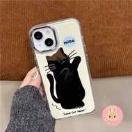 Cute Mirror Cat Phone Case For Samsung Galaxy S25 S24 S23 S22 S21 Plus S20 FE Note 20 Ultra F55 F14 