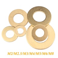 Brass Flat Washer/Washer M2/M2.5/M3/M4/M5/M6/M8 Thick Brass Round Meson Metal Screw Flat Washer