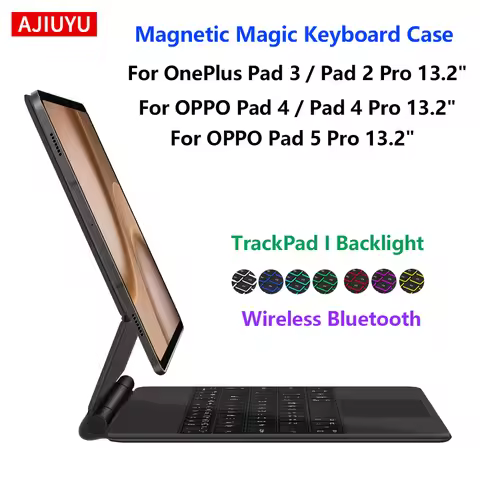Magic Keyboard For OPPO Pad 4/4 Pro 13.2" Pad 5 Pro 2026 Case For OnePlus Pad 3 OnePlus Pad 2 Pro 13