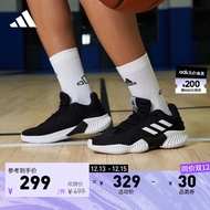 adidas阿迪达斯官方PRO BOUNCE男子团队款实战篮球运动鞋FW5747 黑/白 46(285mm)推荐选大半码