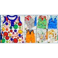 LYNHKIDS COTTON (BUTTON) BOY SINGLET SET (VO10LK001 TO VO10LK009)