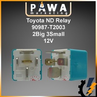 Votec Relay 12V 5Pin 2Big 3Small Toyota Innova Avanza Fortuner Yaris Hilux 90987-T2003