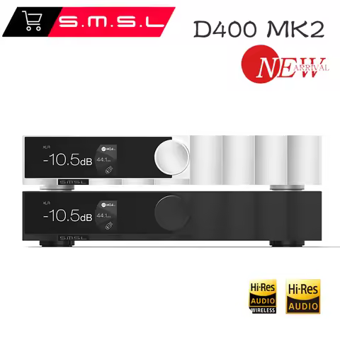 SMSL D400 MK2 Digital Music Lossless Audio Decoder HIFI Audiophile-grade AK4499EX AK4191 DSD512 MQA