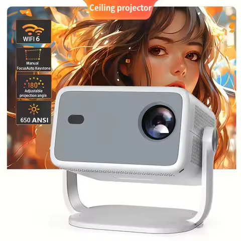 TP350 Projector 650 ANSI 4K HD 1080P Android 13 Auto Focus Wifi6 BT5.2 Portable Outdoor Video Smart 