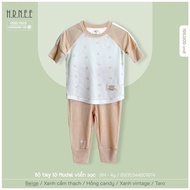 HR068 - 9M/4Y Modal beige hem sleeveless set