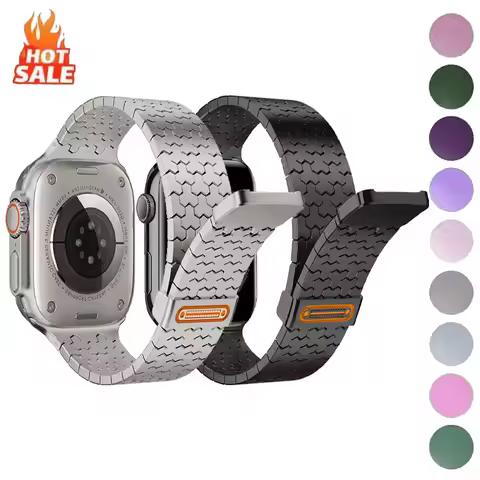 Magnetic Stainless Steel Watch Strap + Metal Case For Apple Watch Ultra 2 3 49mm S11 S10 46mm 42 44 
