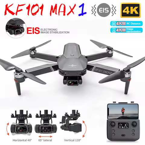 KF101 MAX1/KF101 MAX-S 3KM GPS Drone 4K Camera With 3-Axis EIS Anti-Shake Gimbal Profesional Quadcop