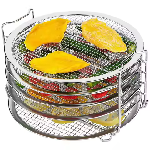A78E-Dehydrator Rack, Rack for Ninja Foodi Accesories, Pressure Cooker and Air Fryer - Stainless Ste