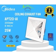 Midea 8"/10" Ceiling Ventilation Exhaust Fan/ Kipas Ekzos