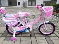 實拍相-14吋兒童單車elsa款C款粉色及藍色 478元  包安裝／包送貨 另12吋428元／16吋528元／18吋578元 bbcwpbike bike