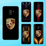 Samsung A8 Plus Phone Case, A8 Black Bezel Porsche Car Brand
