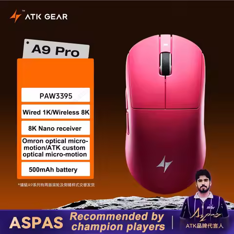 ATK Dragonfly A9 SE Plus Pro Max Ultra Wireless Gaming Mouse NearLink Ultra-lightweight Tri-mode Dua