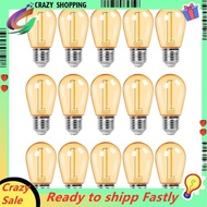 Waterproof Shatterproof S14 LED Bulb Warm White 2700K, E26,110V Outdoor String Replace Bulb