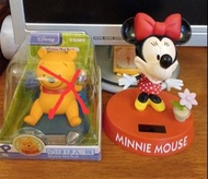 可愛類:  minnie mouse 米妮大頭/tomy winnie the pooh 太陽能搖頭公仔