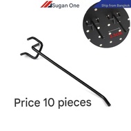 Metal Pegboard 10Pcs Hooks 1 Inch Spacing Tool Hanging Organizer Garage Wall Mounted Storage Pegboar