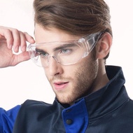 Ready Stock 10pcs  per Box Clear Vented Safety Goggles Eye Protection Protective Lab Goggle