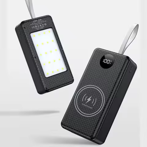 12pcs 18650 Battery Power Bank Case Shell DIY Dual USB Type C 10W 22.5W 15W Wireless Charging Batter