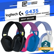Logitech G435 Lightspeed Wireless Gaming Headset [Bluetooth/Lightweight/Dual Beamforming Built-In Mi