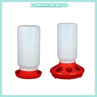 skin Chick Feeder Waterer Combo for Poultry Plastic 1 Quart Feeder 0 9 Quart Waterer