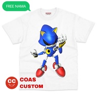 BAJU SONIC KAOS METAL SONIC ANAK BAHAN PREMIUM
