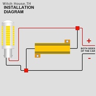 [Pretty] 2Sets Car LED Canbus Decoder 10/25/50W 6/8/25/39Ohm Load For Auto Turn Signal Lantern Licen