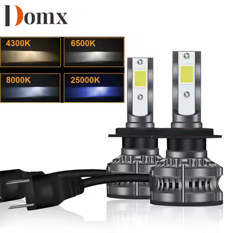 DOMX H1 H4 H7 LED Bulb H8 H11 H9 Car Headlight Led Lights 4300K 25000K 6500K 8000K Turbo lampada 12V