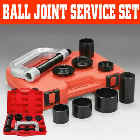 10PCS Heavy Duty Ball Joint Press 4 in 1 & U Joint Removal Tool Kit with 4WD Adapters