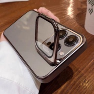 เคสเลนส์ใสแป้นหูช้างสำหรับไอโฟน12 13 14 15 Pro Max