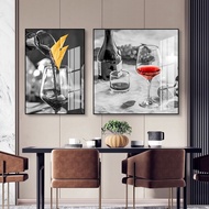 Set of 2 Mirror Paintings to Decorate Dining Room / Kitchen / Shop, Luxury Restaurant / Makes a Mean